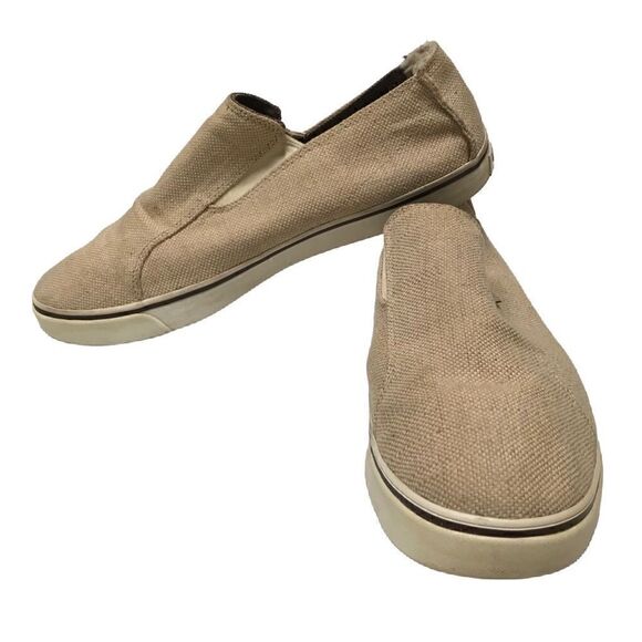 ‎UGG tan canvas slide on loafers 11 main image 4